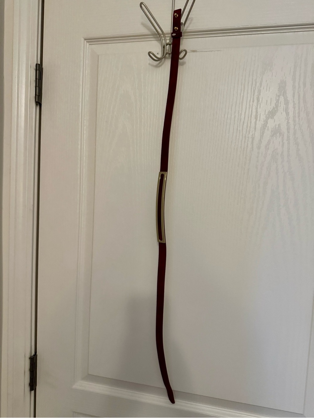 White House Black Market Dark Red and Gold Women's Belt
